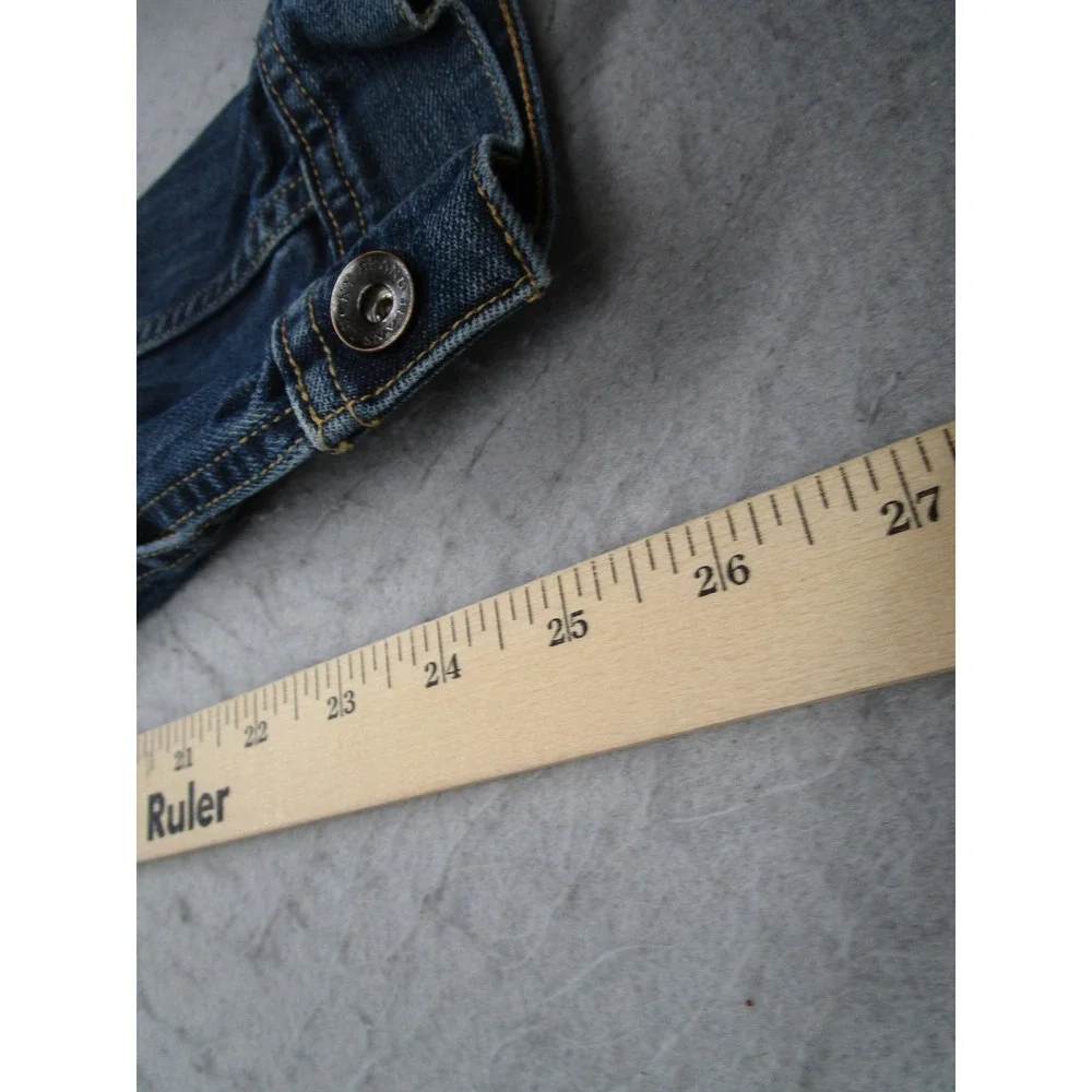 Lucky Brand Blue Jeans of America Denim Trucker Jacket Medium Deerhead 7M11467